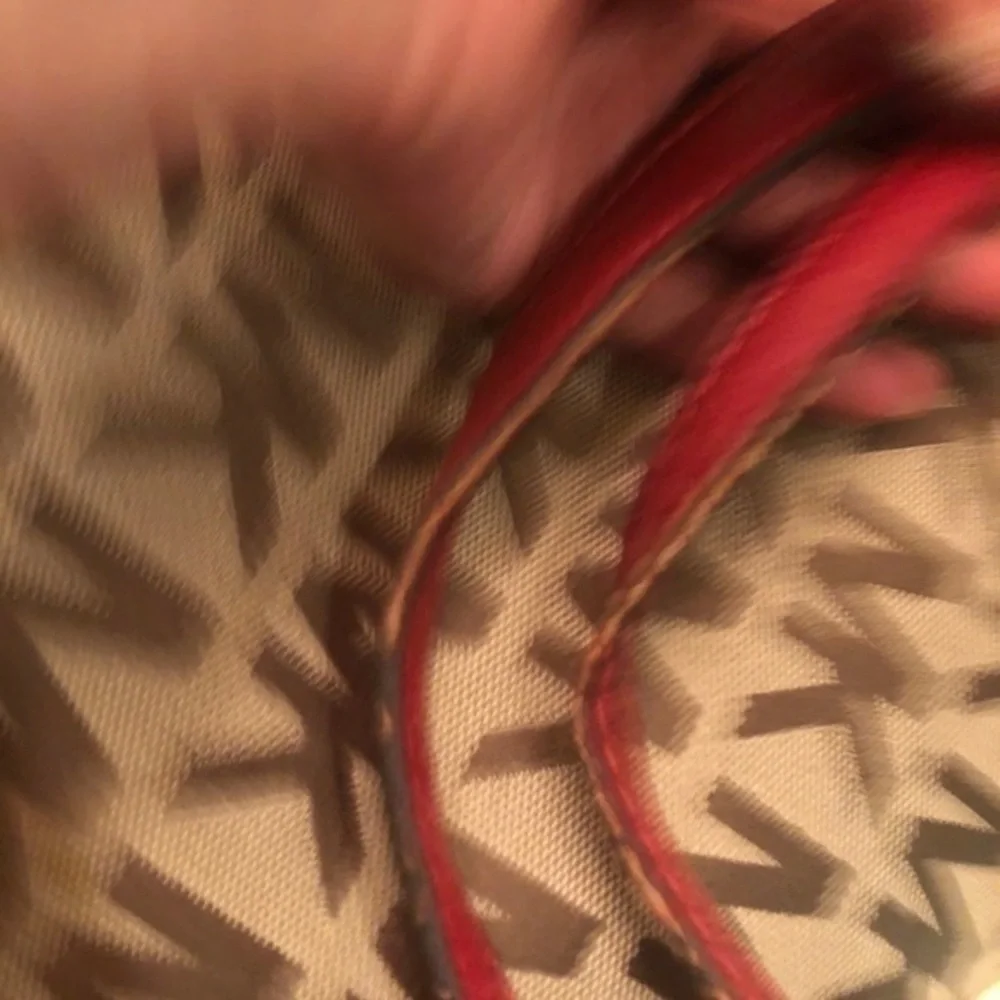 Michael kors brown monogram signature tote bag